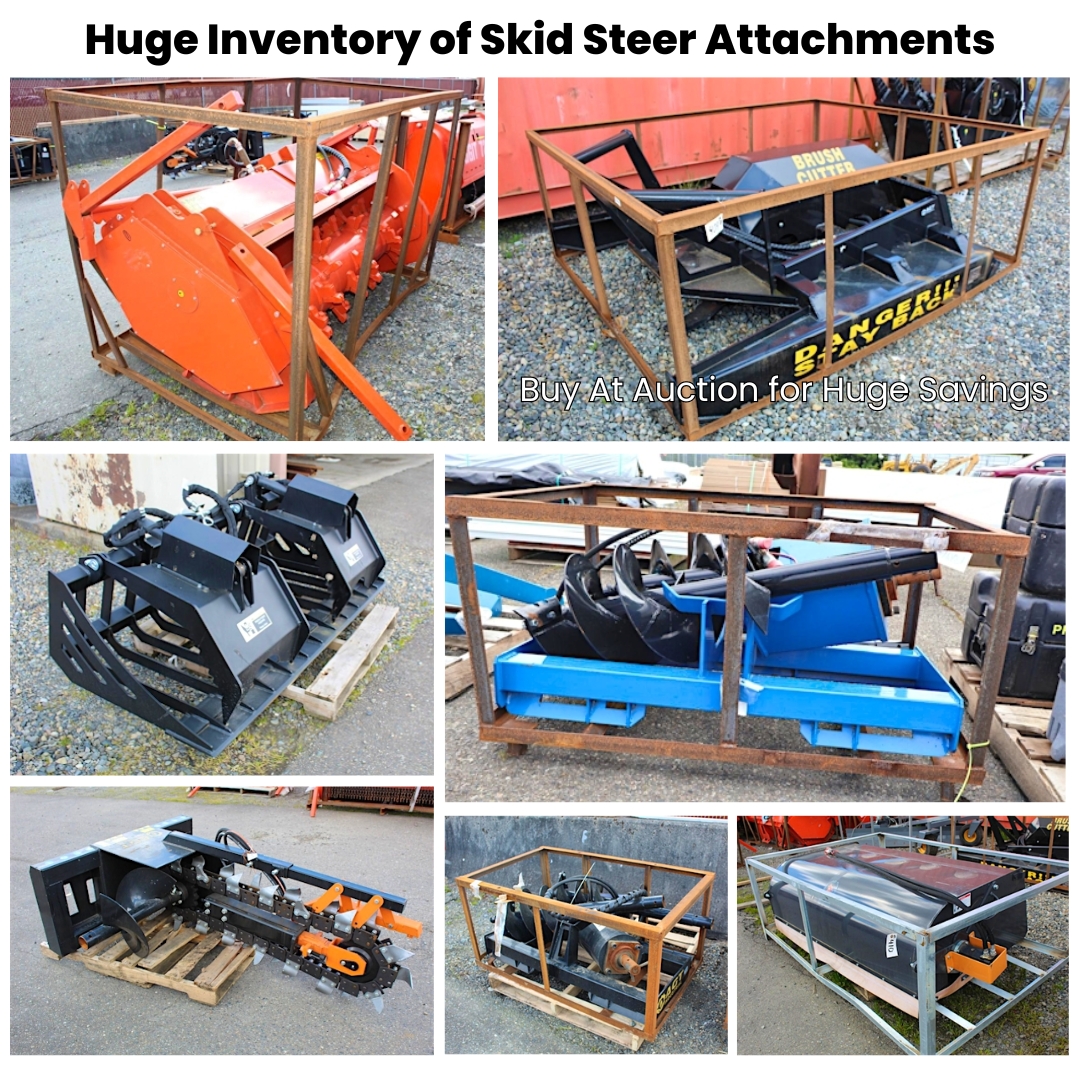 Huge Inventory of Skid Steer Attachments